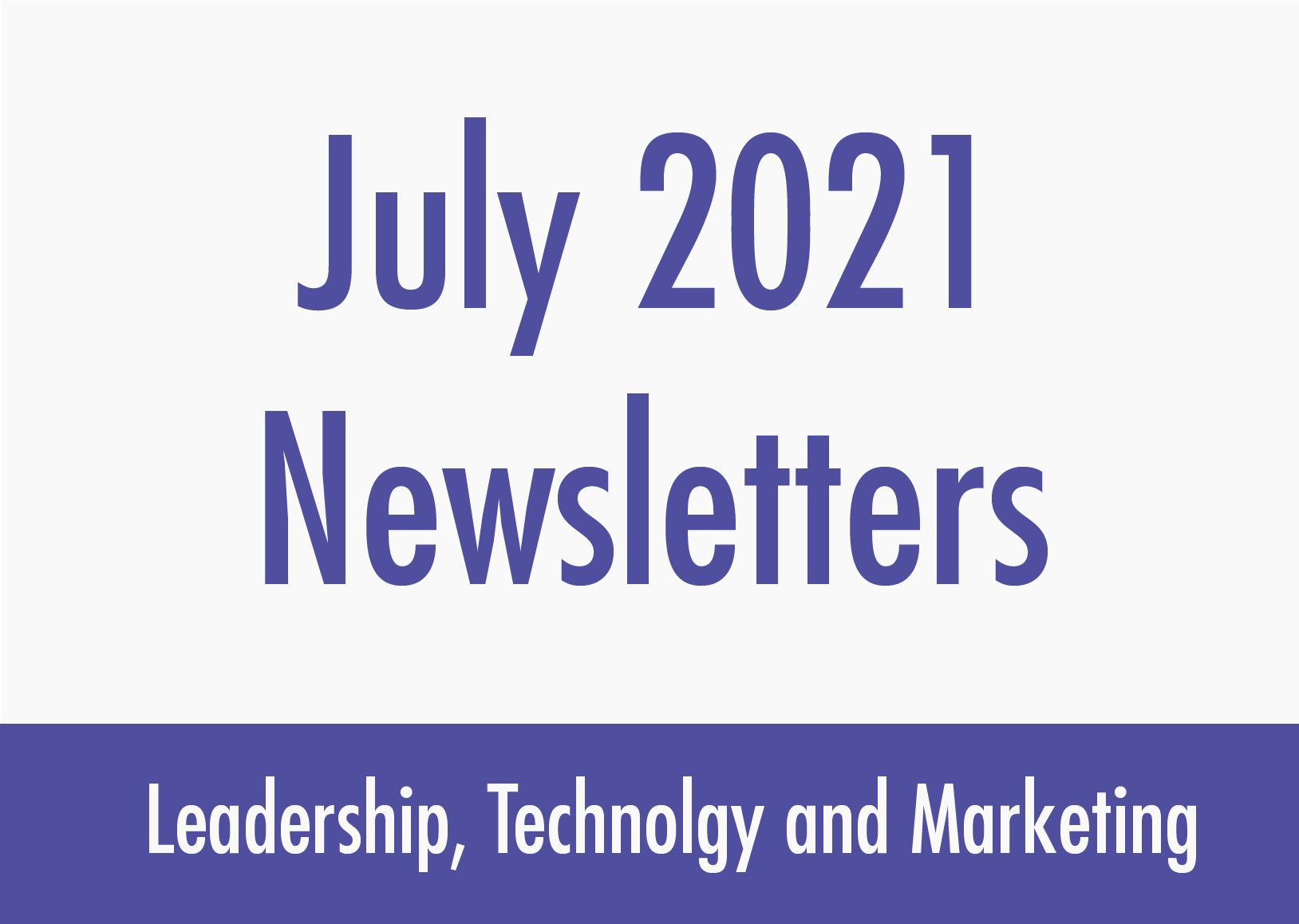 July newsletters